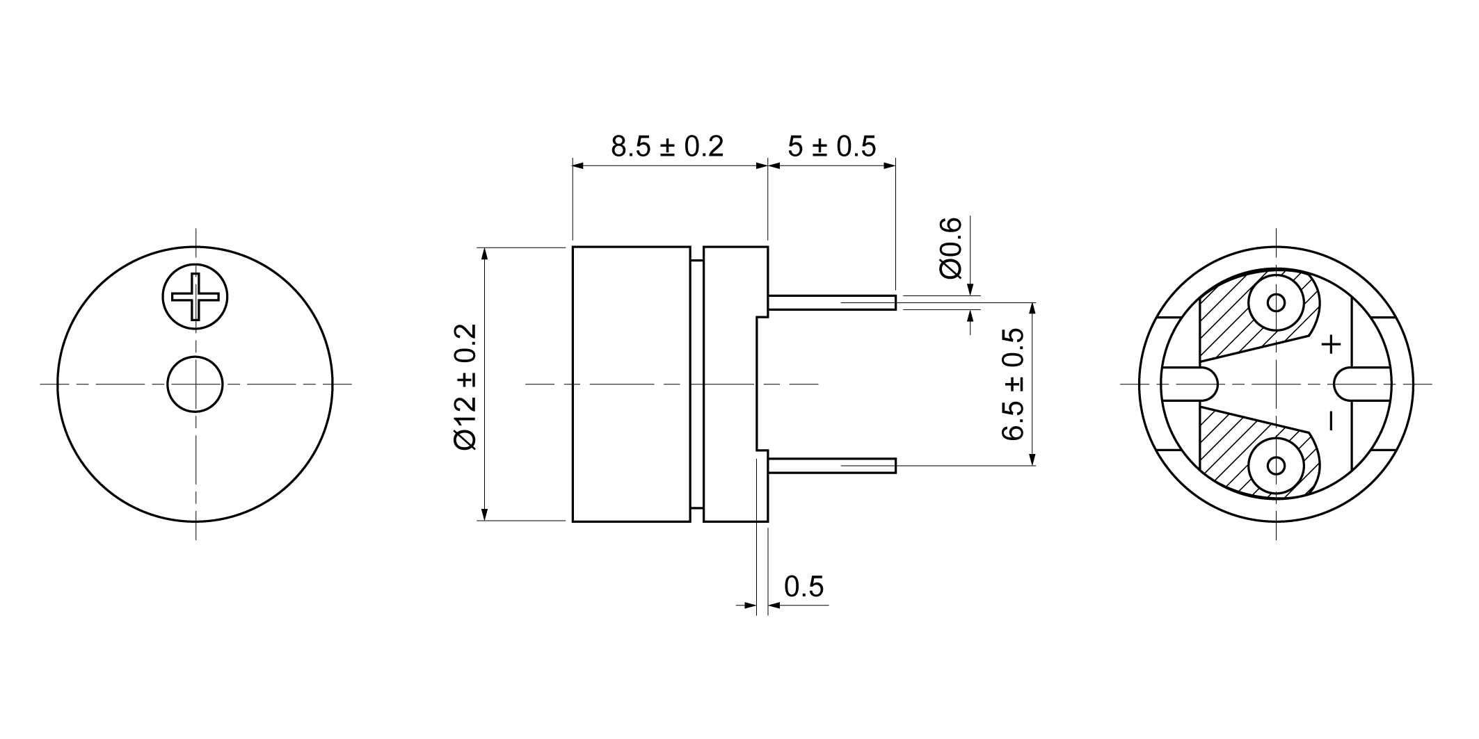 MT1285P-20A3-42P Mechanical Drawing